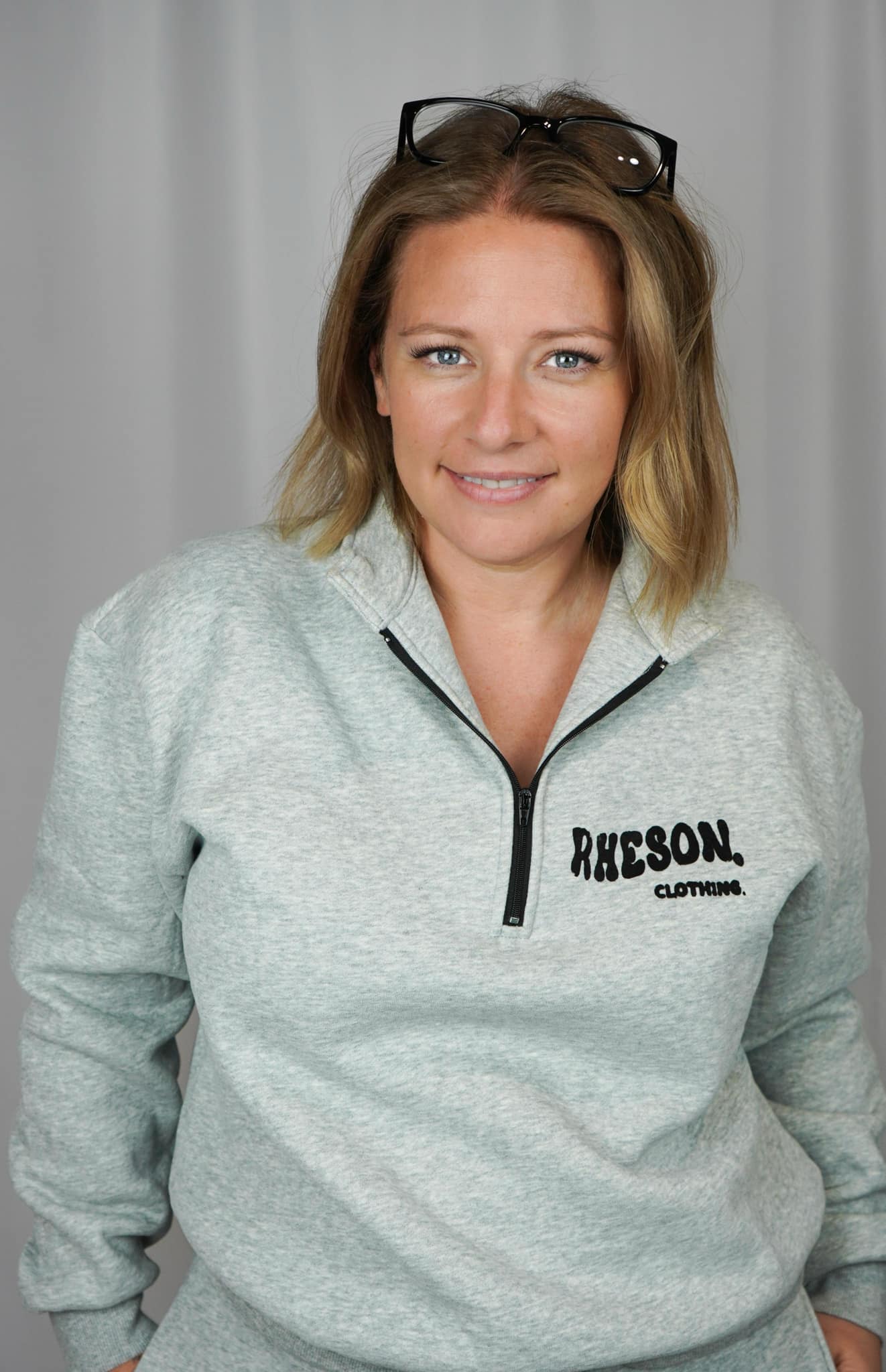 Grey Quarter Zip