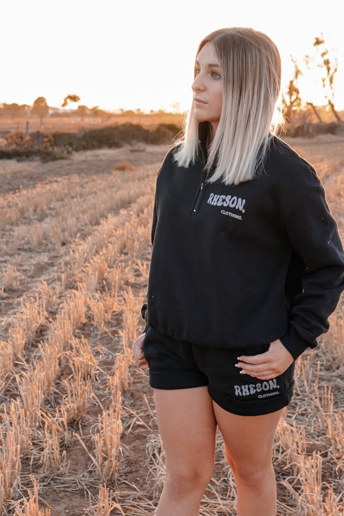 Black Quarter Zip